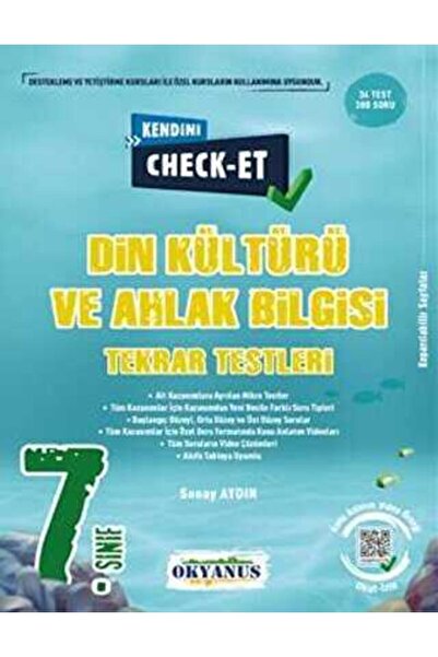 Okyanus Yayınları Okyanus 7.Sınıf Check Et Din Kültürü Ve Ahlak Bilgisi