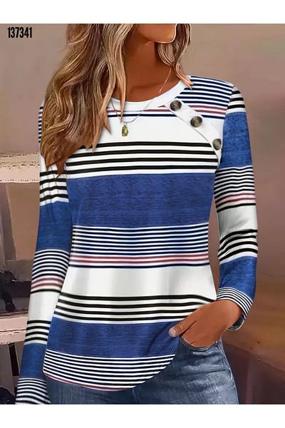 Kokosh moda Bluză cu mânecă lungă, elegantă, cu detaliu cu nasturi