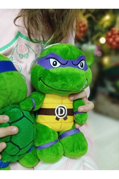 LRS STORE Oyuncak Ninja Kaplumbağalar Donatello Peluş İthal Yüksek Kalite 24 Cm Ninja Kaplumbağa Figür
