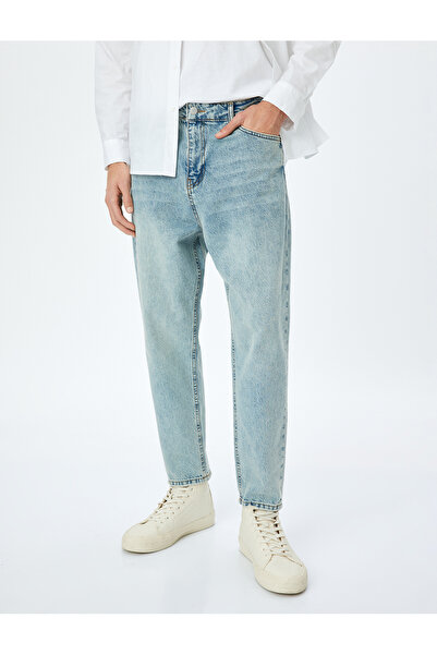 Koton Джинсові штани з регулярною талією вільного крою Steve Jean