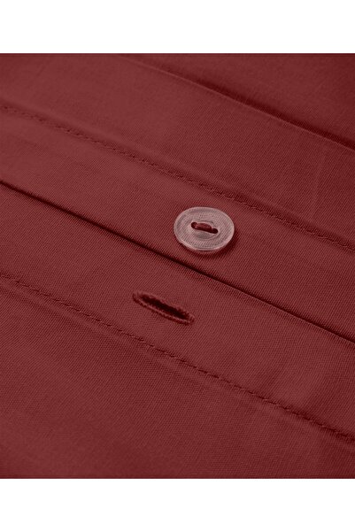 Evim 100% Cotton Akfil Duvet Cover Double 200X220 cm Dark Claret Red