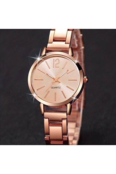Holatec Kadın Kol Saati Zarif Gold Klasik Saat Bileklik Hediyeli Kutulu Şık Tasarım