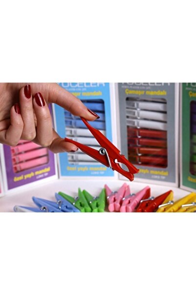 Yüceler Çamaşır Mandalı 24 Adet Lüks Mandal 24ad*1pk