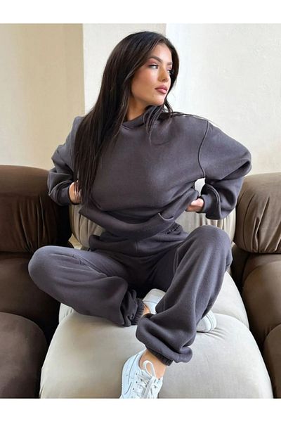 NEWLAKER Unisex Oversize Premium Sweatshirt & Sweatpants Set