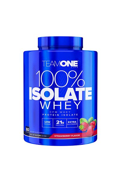 TEAM-ONE Team One Life 100% Isolate Whey, Strawberry, 2 Kg