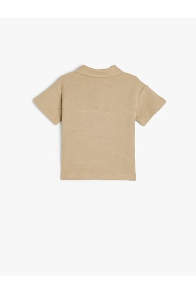 Koton Cotton Polo Collar Short Sleeve T-Shirt
