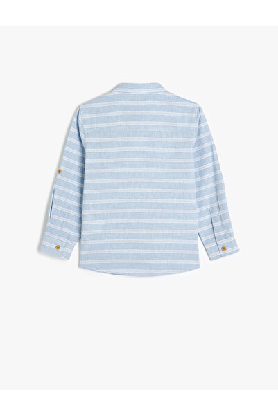 Koton Gömlek Uzun Kollu Düğmeli Pamuklu