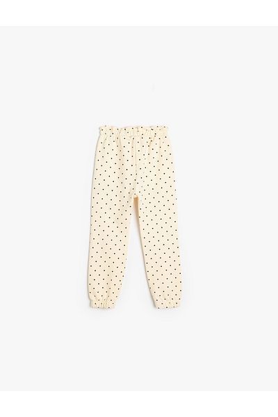 Koton Gerippte Jogger-Jogginghose mit Bindebund und Taschendetail