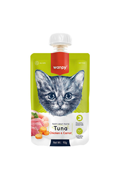 Wanpy Taze Ton Balıklı&tavuklu 10'lu Kedi Et Ezmesi 90 Gr