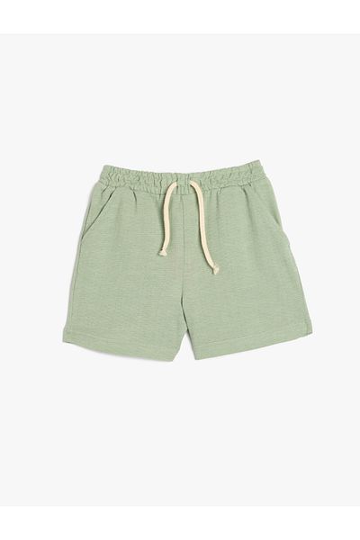 Koton Pantaloni scurți de bază din bumbac cu talie elastică