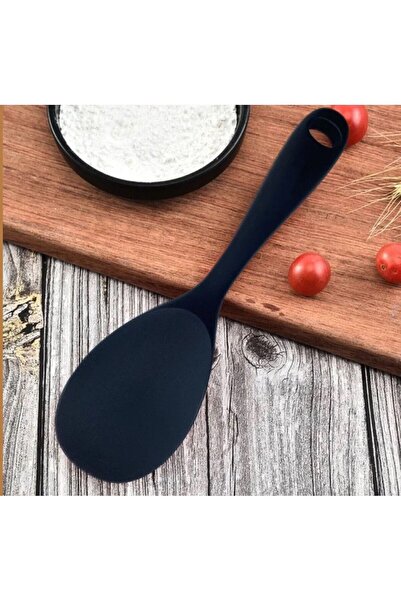 Duffa Ultra-Hard Tip Silicone Rice Spoon Durable Fireproof Non-Stick Anti-Scratch Rice Scoop Spoon 22cm