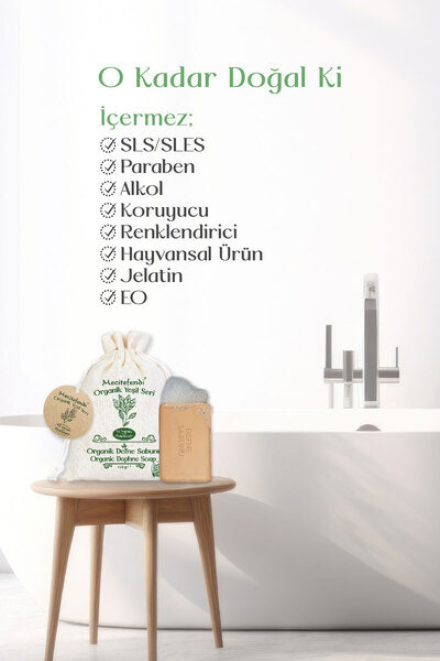 Mecitefendi Laurel Soap 125 Gr - Organic Green Series Body Mist