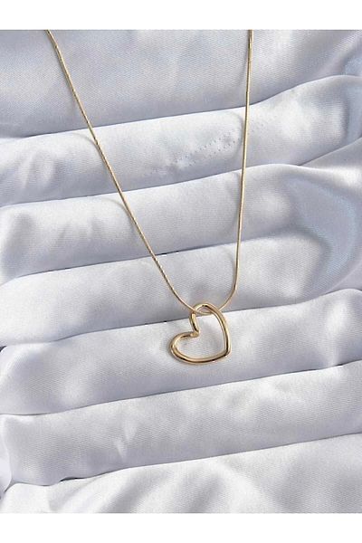 Pudraksesuar Steel Heart Model Women's Necklace