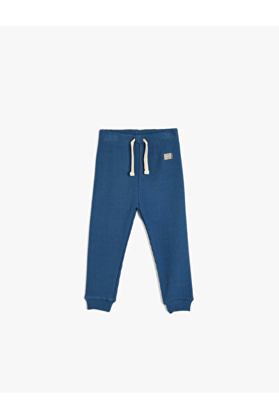 Koton Jogger-Jogginghose aus Baumwolle mit Bindegürtel