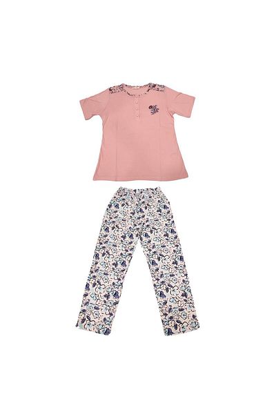 Over Sleep by Poleren Over Sleep 121K Women's Summer Short Sleeve Pajamas Set