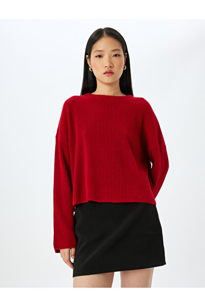 Koton Long Sleeve Crew Neck Knitwear Sweater