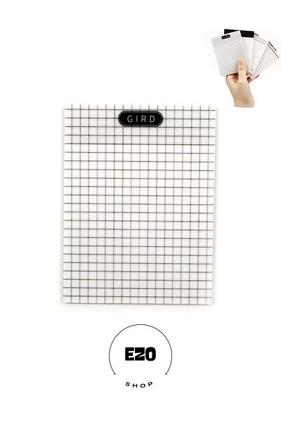 EZOSHOP Transparent Adhesive Post It Note Paper Postit Gridnotes Post-It