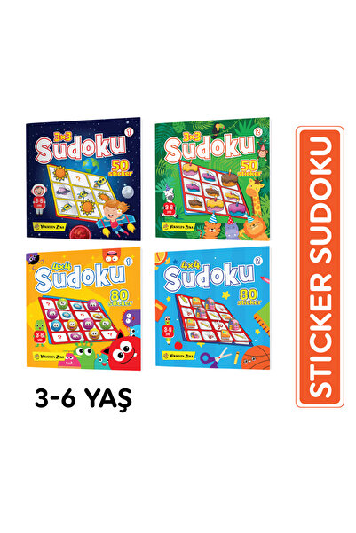 yükselen zeka 3-6 Yaş Stickerlı Sudoku Seti