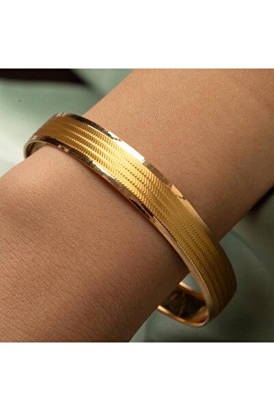 RimaGold 22 Ayar Trabzon Desenli Bilezik 20mm