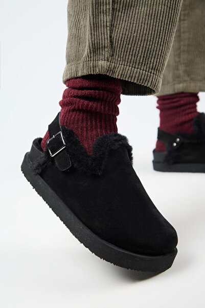 Manijero (Holly 2 Furry Platform) Dámské sandály Sabo s přezkou z pravé kůže s přezkou