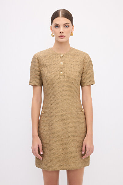 adL Kısa Kol Tüvit Elbise