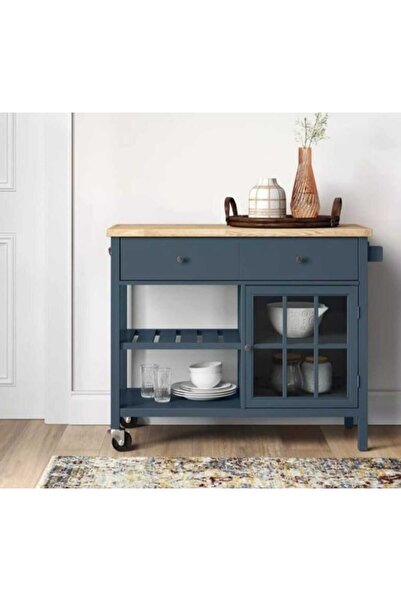 Dipole Furniture Mate Mat Lake Koyu Yeşil - Koyu Lacivert (RAL-5001) Servant Mobilyası