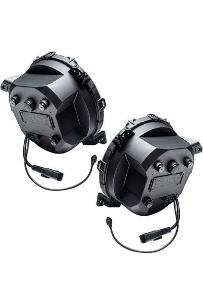 oracle مصابيح أمامية Oculus Bi-LED Projector مقاس 18-24 بوصة لسيارة Jeep Wrangler JL وGladiator JT، مع عدسة مدفأة وفتحة خلفية