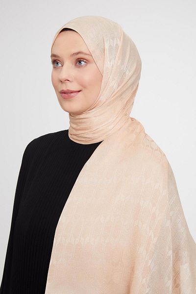 Levidor Puppy Geometric Pattern Jacquard Janjan Shawl