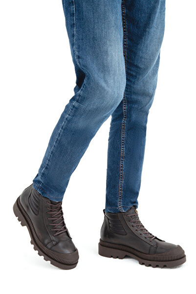 Tamer Tanca Ανδρικές μπότες casual από γνήσιο δέρμα 381 16155 Erk Boots Sk22/23