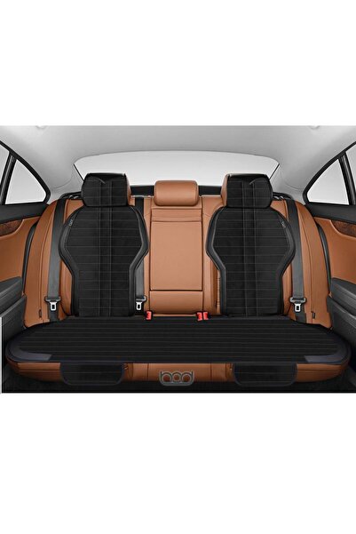 Bod Taytüyü Leather Car Seat Protective Cover Gediz Series Front Rear Set White Stitching