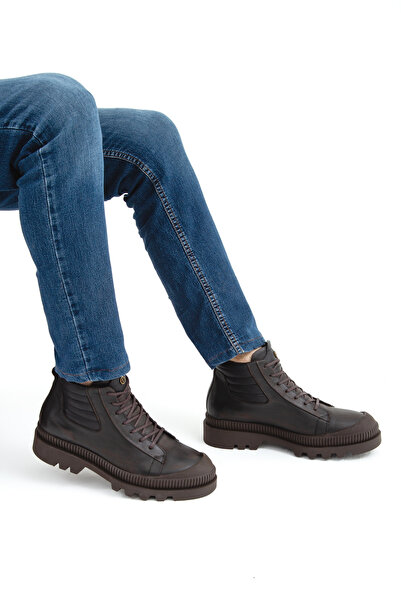 Tamer Tanca Ανδρικές μπότες casual από γνήσιο δέρμα 381 16155 Erk Boots Sk22/23