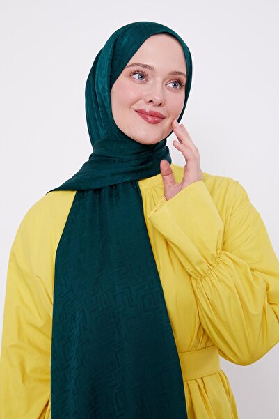 Levidor شال جاكار جانجان بنمط متاهة الزمرد