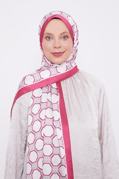 Levidor Burgundy Hexagon Pattern Angel Shawl