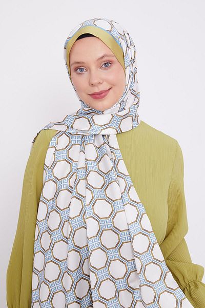 Levidor Angel Shawl με πράσινο εξαγωνικό σχέδιο λαδιού