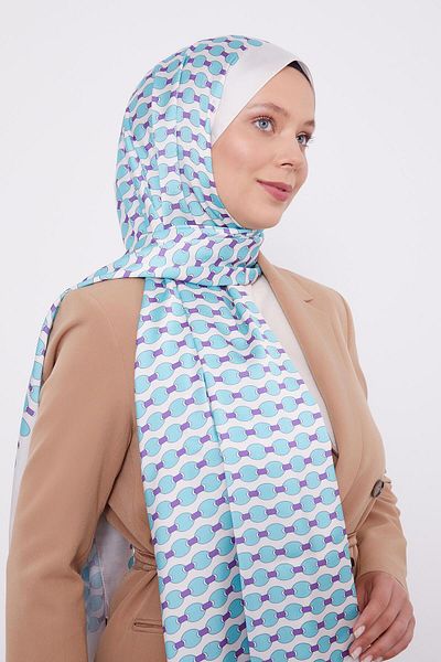 Levidor Beige Ellipse Pattern Angel Shawl