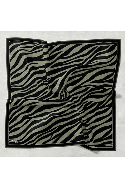 Bonjela Μαλακό κασκόλ με σχέδιο Zebra ραμμένο στο χέρι