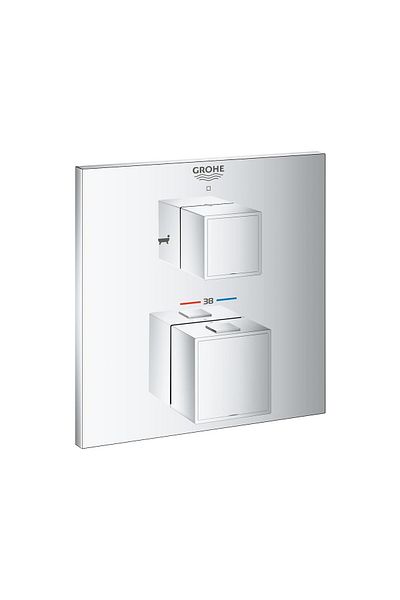 Grohe Grohtherm Cube Thermostatic Bathroom Shower Faucet with 2 Outlets and Divertor24155000