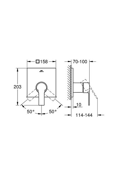 Grohe Allure Built-in Shower Faucet -19317001