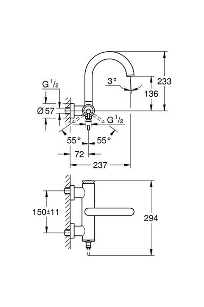 Grohe Atrio Single Controlled Bathroom Faucet32652003