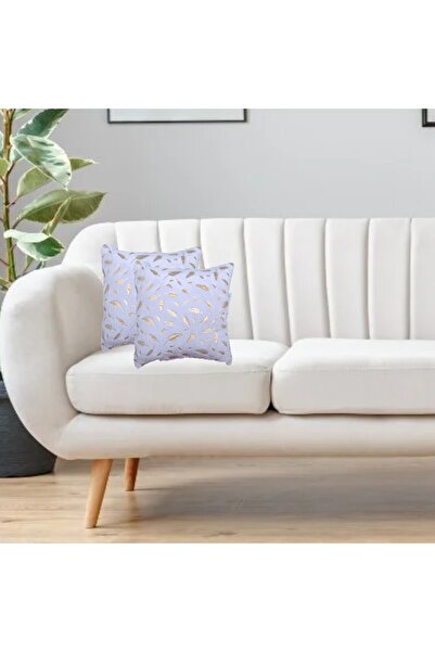 Donetella 2- Piece Modern 45x45 Throw Pillow Cover -,Decorative Covers for Cushions, Filling Not Included