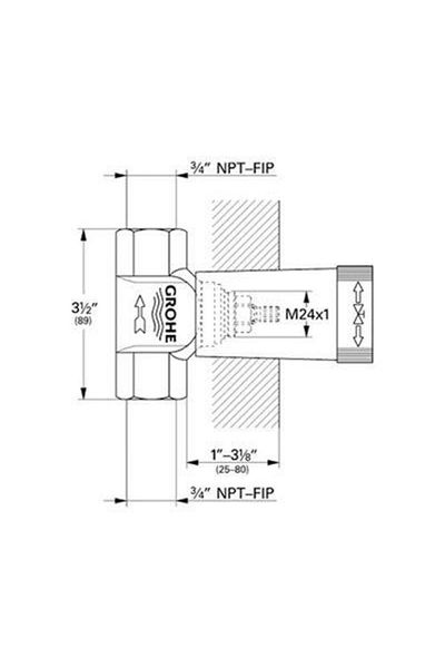 Grohe Kensington Built-in Stop Valve -19269000