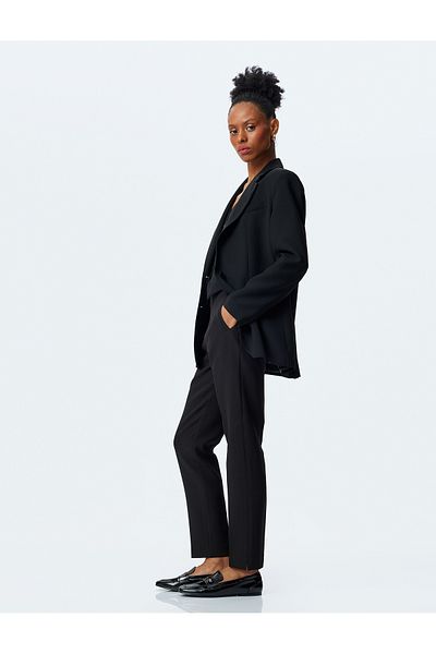 Koton High Waist Slim Fit Cigarette Pants