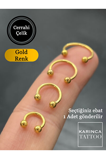 Karınca Piercing Yarım Halka Piercing Tragus Conch Helix Rook Orbital Dudak Kaş Snug Göbek Daith Septum Nipple Göğüs