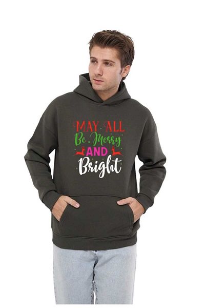 YÜKSEL IŞIK Unisex Hoodie Hoodie - εμπριμέ, 100% βαμβακερό φούτερ