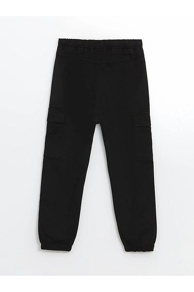 LC Waikiki Kids Black Boys' Jogger Pants with Elastic Waist