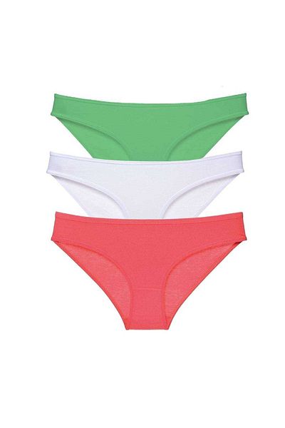 Easy Tedarik 3 Pieces Super Eco Set Lycra Women's Slip Panties 546