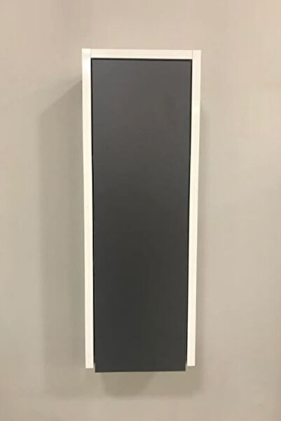 ÖZCEDEN 70*25 Cm Çok Amaçlı Dolabp Kasa Beyaz Kapak Antrasit Gri Mat