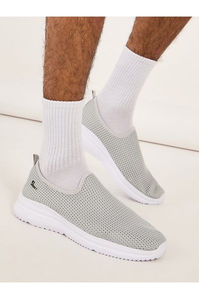 Styli Knitted Detail Slip On Casual Shoes