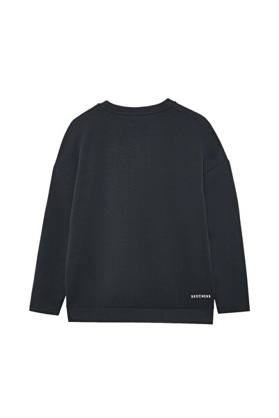 SKECHERS S242152 W Soft Touch Crew Neck Sweatshirt Siyah