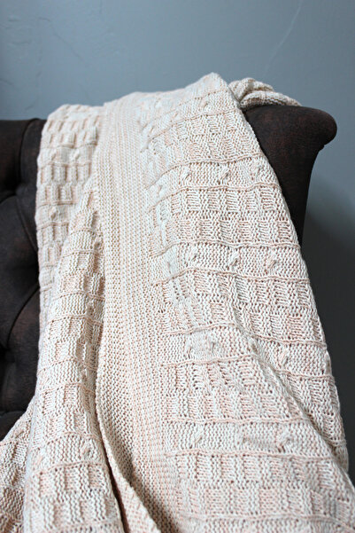 Arel Home 130X170 cm Acrylic Knee Blanket - Knitwear Knitted Tv Blanket